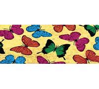 Gift Company Paillasson Small Papillons, Coco/PVC, coloré, 75 x 26 x 1,5 cm
