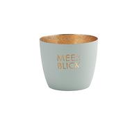 Gift Company Photophore Madras Vue sur la mer M, Porte-Bougie à Chauffe-Plat, Bleu Pastel, 8.5 cm