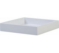 Gift Company Plateau Spa S, carré, plateau de service, plateau décoratif, MDF, blanc, 19 x 19 cm, 77844