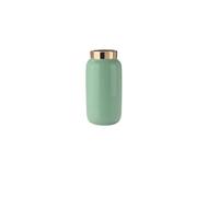 Gift Company Saigon - Mini vase avec anneau en métal - Hauteur : 9,5 cm - Menthe/doré - 4,6 x 9,5 x 4,6 cm