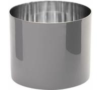 Gift Company Saigon Windlicht L, Teelichthalter, Kerzenhalter, Emaille, Edelstahl, Cool Gray / Silber, H 10 cm, 1084304061
