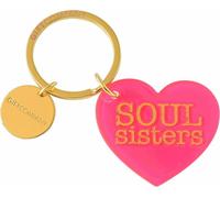 Gift Company Schlüsselanhänger Herz Soul Sister, Key Club by GC, Anhänger, Acryl, Rosa, 7.8 cm, 1051301013