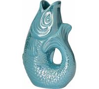Pad Monsieur Carafon - Vase en forme de poisson - Pichet - Pichet - Sculpture poisson - Taille S - Capacité : 1,2 l - Dimensions : 9,7 x 16,5 x 25 cm (Rainbow Ocean)