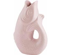 Gift Company Vase Monsieur Carafon S, Dekovase in Fisch-Form, Steingut, Sea Pink, 25 cm, 1087403012