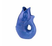 Gift Company Vase Monsieur Carafon S, Vase décoratif en forme de poisson, Faïence, Azur, 24.3 cm, 78356