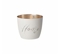 Gift Company Windlicht Madras Home M, Teelichthalter, Kerzenhalter, Eisen, Weiß, Gold, 8.5 cm, 1029804001