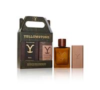 Gift de parfum et de toilettage des hommes de Yellowstone par Tru Western Eau de Cologne & Artinsal Bar Savap - 1 oz
