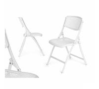 Gift Decor Chaise Pliante 12721 Blanche 59 x 50 x 82 cm 108 x 11,5 x 50 cm (4 unités) - Marque EAN : 4899888771692