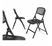 Chaise Pliante ZJ-Y59BL Noir 59 x 50 x 82 cm 108 x 13,5 x 50 cm (4 unités) - Marque : Gift Decor - EAN : 4899888771708