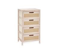 Gift Decor Commode en rotin Naturel 40 x 73 x 29 cm 4 tiroirs - Marque EAN : 8430852932921