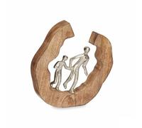 Gift Decor Figurine décorative Famille argentée métal 24,5 x 24,5 x 5 cm (6 unités)