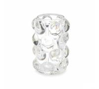 Gift Decor Lot de 12 photophores en microsphères Transparentes en Verre 8,4 x 12,5 x 8,4 cm