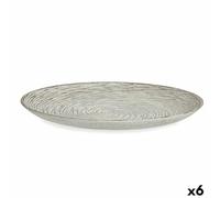 Gift Decor Lot de 6 centres de Table Spirales en Bois MDF Blanc 34,5 x 3 x 34,5 cm