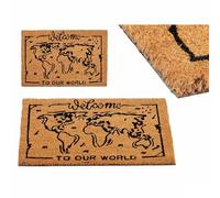 Gift Decor Paillasson World imprimé PVC Fibre de Coco 40 x 2 x 60 cm (10 unités) - Marque EAN : 4899888771036
