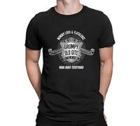 Gift for Men Grumpy Old GITS Club Moan About Everything! Novelty T Shirt Black Manches Courtes(Medium)