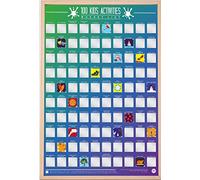 Gift Republic 100 Kids Activities Bucket List Poster Multicolore