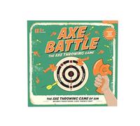 Gift Republic Axe Battle - Jeu de Lancer de Cible Pop-up pour Enfants et Adultes | Jeu de fête Amusant avec 3 haches en Plastique, fléchettes, jetons et Cible Murale