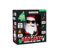 Gift Republic Bad Santa Jouet parlant anti-stress pour adultes - Jouet de Noël amusant à presser - Père Noël grossier pour adultes - Cadeau amusant