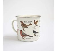 Gift Republic Ecologie Tasse émaillée Motif Oiseaux Sauvages