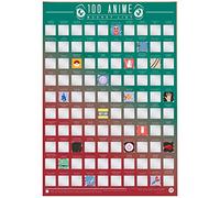 Gift Republic Lot de 100 affiches de film à gratter classiques avec inscription « Bucket List », multicolore, 61 x 40,6 cm