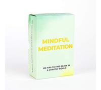 Gift Republic Lot de 100 Cartes de méditation Pleine Conscience - Cadeau de méditation apaisant, Affirmation Positive, soulagement de l'anxiété