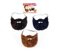 Gift Republic Lot de 3 fausses barbes d'urgence GR450025, 18 x 12 x 4,5 cm, multicolores