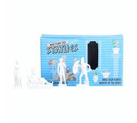 Gift Republic Lot de 4 marqueurs de Statues pour Pots de Fleurs, résine, Blanc, Taille Unique
