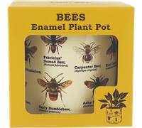 Gift Republic Pot de Fleurs en Émail Abeilles - 1 pcs