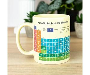 Gift Republic Tasse de table périodique Heat Reveal - Changement de couleur - Tasse à café/thé scientifique pour les amateurs de chimie - Cadeau amusant et éducatif - 350 ml