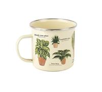Gift Republic Tasse en émail pour plantes d'intérieur, tasse de camping en plein air, tasse à café en métal, 500 ml, idée cadeau