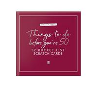 Gift Republic Things to Do Before You're 50 Cartes à gratter - Liste de Seau personnalisée Cadeau pour Anniversaire