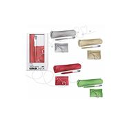 Gift Set - Mini trousse + porte-monnaie/P.Clés + BIC 4 couleurs (rouge)