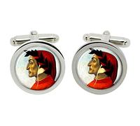 Gift Shop Dante Alighieri Boutons Manchette en Chrome Boîte