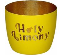 Giftcompany Geschenke Vertriebsgesellschaft mbH Madras Photophore M Holy Limony néon jaune/or 8,5cm