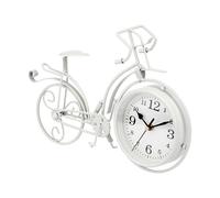 GIFTDECOR Reloj Forja Bicicleta Blanco 22,5cm