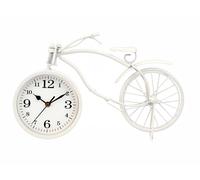 GIFTDECOR Reloj Forja Bicicleta Blanco 22cm
