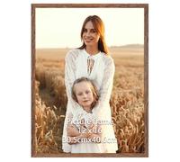 Giftgarden Cadre 30 x 40 cm Marron Noyer, Cadre 30x40 cm Élégant pour Photos, Posters, Document - Pour Montage Mural Uniquement, Léger et Sûr 1 Pièces