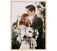 Giftgarden Cadre 50x70 cm Bois en Aluminium, Cadre Photo 50x70 pour les Impressions, les Affiches, les œuvres d'art, pour Montage Mural Uniquement