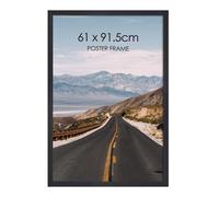 Giftgarden Cadre 61 x 91,5 cm Noir en Aluminium, Cadre 91,5 x 61 cm pour Posters, Impressions, Affiches, œuvres d'Art - Montage Mural Uniquement