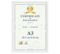 Giftgarden Cadre A3 Blanc, Cadre Photo A3 pour poster et œuvres d'art - pour montage mural horizontal ou vertical uniquement, Léger et Sûr, 29.7x42 cm