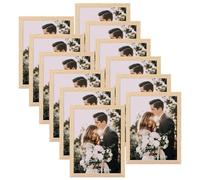 Giftgarden Cadre Photo 15x20 cm bois en PVC, Lot de 12, Cadre Photo Noir Classique pour Maison, Chambre, Bureau, Couloir ou Galerie