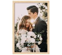 Giftgarden Cadre Photo 20x30 cm Moderne - Couleur du bois, Cadre 20x30 idéal pour Affichage de Photo, Art, Diplômes, Adapté pour Montage Mural ou Placement sur Table, Conception Légère et Sécurisée