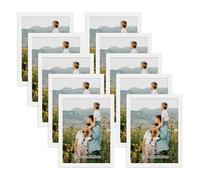 Giftgarden Cadres Photo 15x20 Blanc Lot de 10, Cadre 15x20 cm pour Salon Chambre ou Bureau, Sur Table ou à Fixer au Mur