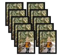 Giftgarden Cadres Photo 15x20 Noir Lot de 10, Cadre 15x20 cm pour Salon Chambre ou Bureau, Sur Table ou à Fixer au Mur