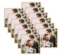 Giftgarden Lot de 12 Cadre 30x30 cm bois en PVC, Cadres Photo Carré 30x30, Pour Protéger et Afficher des Photos, Diplômes-Uniquement Pour Accrochage Mural