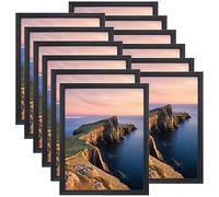 Giftgarden Lot de 12 cadres photo noirs de 27,9 x 35,6 cm pour accrocher au mur ou à poser sur une table
