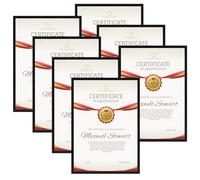 Giftgarden Lot de 7 Cadre A3 Noir, Cadre Photo A3 (29,7x42cm) PVC, Suitable pour Affiches, Documents, Photos - l'installation sur mur
