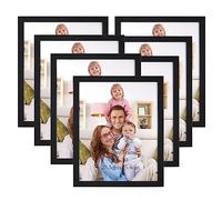 Giftgarden Lot de 7 cadres photo 25,4 x 20,3 cm pour mur ou table, noir