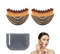 GiftGem Lot de 2 brosses de contour lymphatique pour le visage, le menton et la mâchoire, anti-gonflements et drainage lymphatique, conçues de façon ergonomique pour s'adapter à la peau avec précision