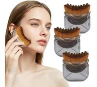GiftGem Lot de 3 brosses de contour lymphatique pour le visage, le menton et la mâchoire, anti-gonflements et drainage lymphatique, conçues de façon ergonomique pour s'adapter à la peau avec précision